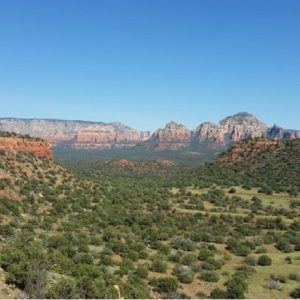 View of the red rocks in Sedona Arizona